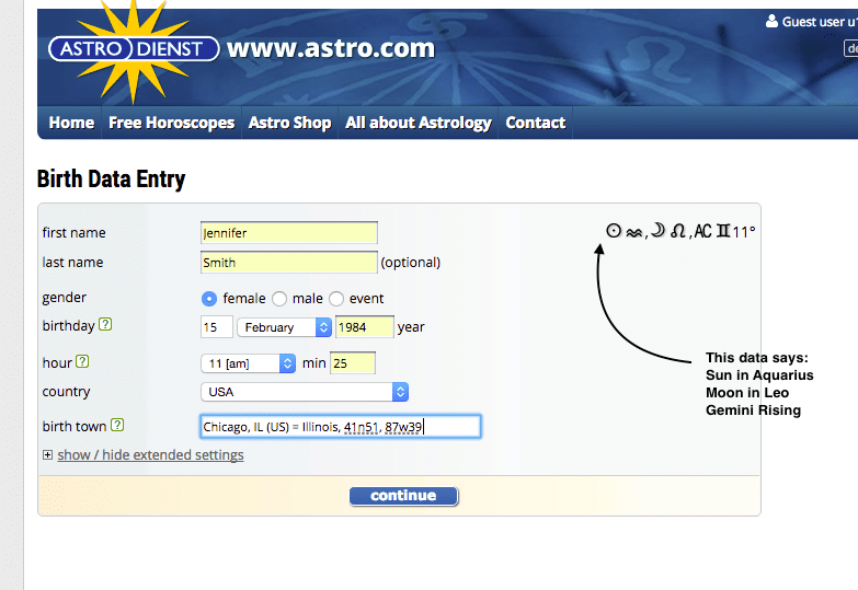 How To Use To Cast Your Free Astrology Chart Pandora Astrology