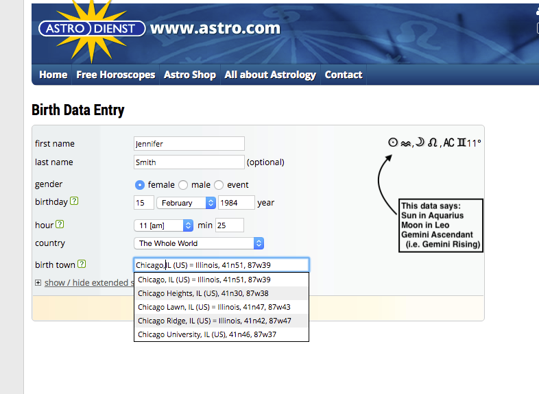 Astro Com Free Natal Chart