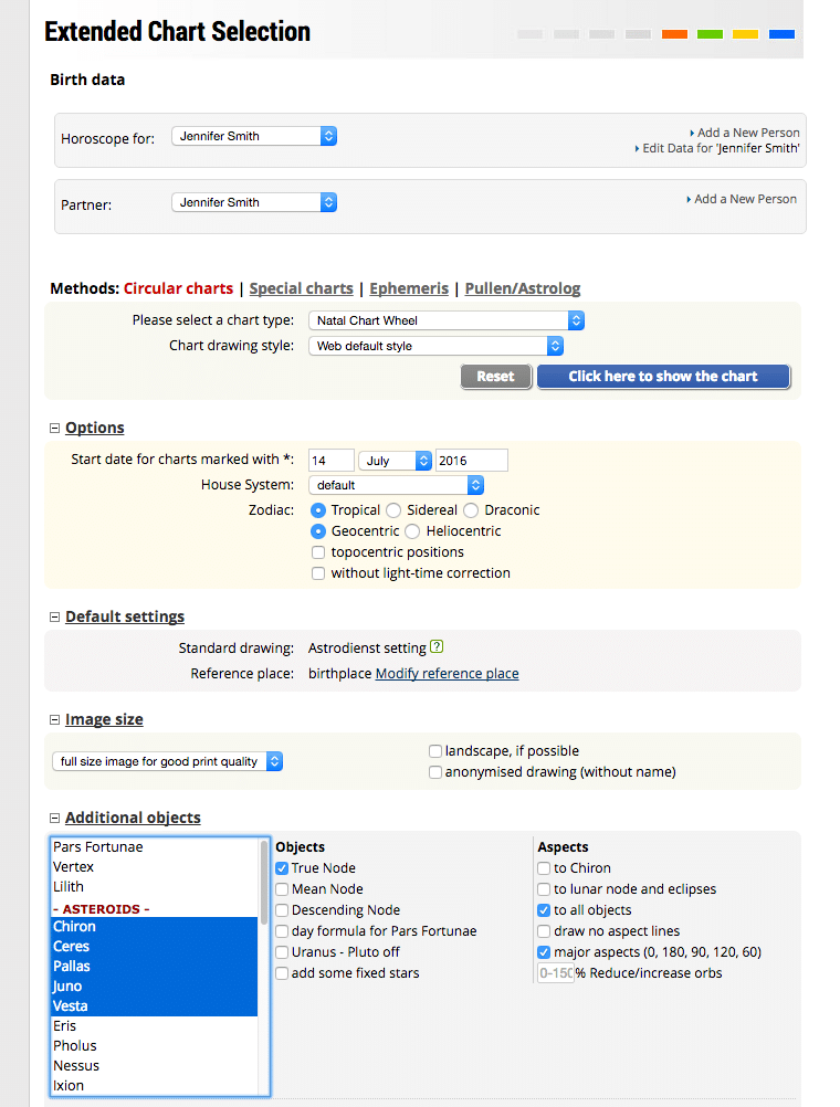 Extended Natal Chart