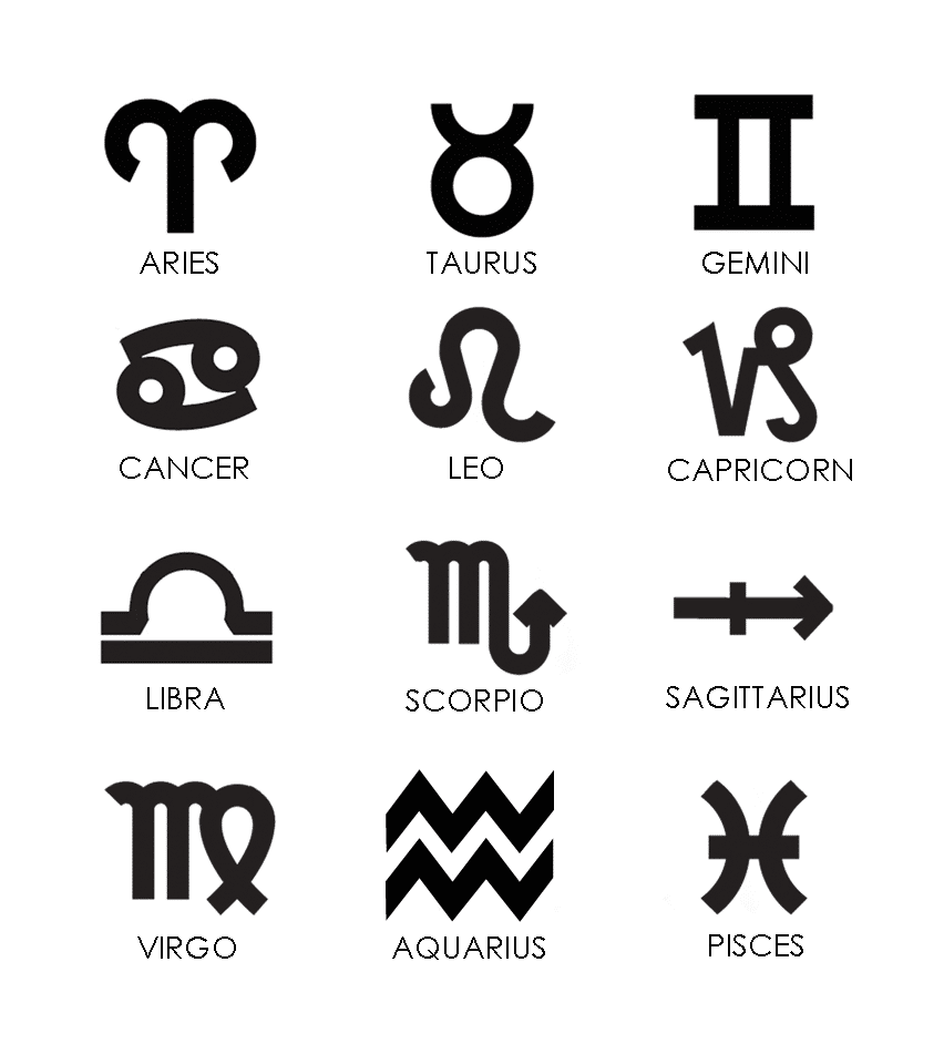 zodiac symbols B